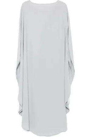 GIANLUCA CAPANNOLO Maxi Dresses, female, , Size: M Elegant V-Neck Draped Sleeve Dress
