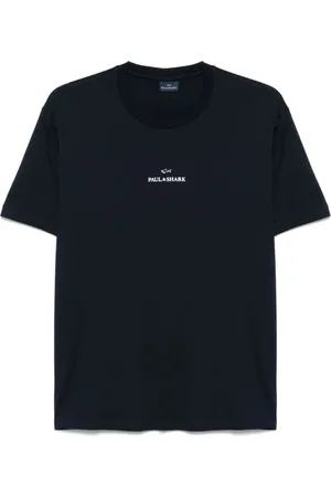 Paul & Shark T-Shirts, male, , Size: XL Navy Logo Print Crew Neck T-shirt