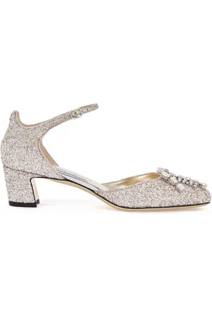 Jimmy Choo Pumps, female, , Size: 10 US Glittery Crystal Sandals
