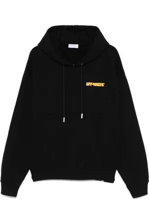 OFF-WHITE Hoodies, male, , Size: 2XL Ribbed Sweatshirt with Pouch Pocket