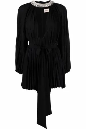 ALEXANDRE VAUTHIER Short Dresses, female, , Size: S Crystal-Embellished Pleated Mini Dress