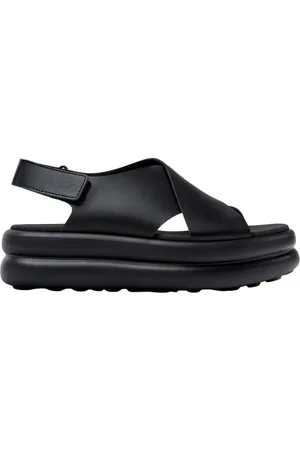 Camper Flat Sandals, female, , Size: 7 US Casual Leather Sandals for Women