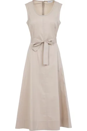 PESERICO SIGN Midi Dresses, female, , Size: 2XS Elegant Nude & Neutrals Dress