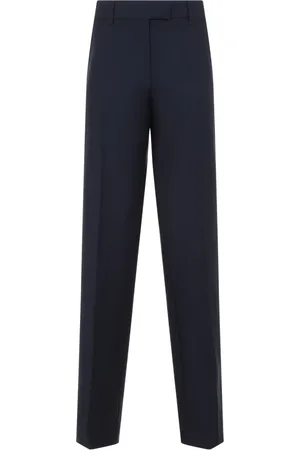 Miu Miu Slim-fit Trousers, female, , Size: 2XS Wool Blend Elegant Trousers