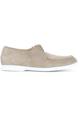 Kiton Loafers, male, , Size: 9 US Nude Leather Laced Shoes