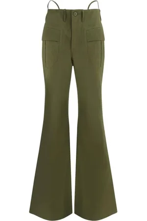 R13 Wide Trousers, female, , Size: W27 Cargo Flare Pants with Belt Loops