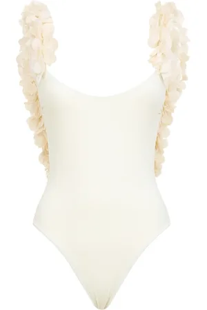 LA REVECHE One-piece, female, , Size: L Floral Appliqué One-Piece Swimsuit