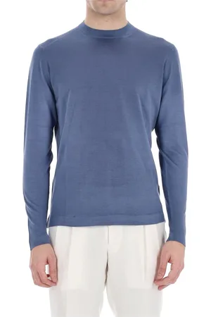DRUMOHR Round-neck Knitwear, male, , Size: L Silk Crewneck Sweater