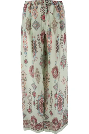 ERMANNO SCERVINO Wide Trousers, female, , Size: XS Wide Fit Straight-Leg Elastic Trousers