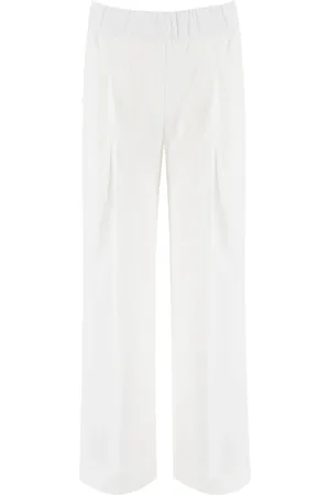 LE TRICOT PERUGIA Straight Trousers, female, , Size: L Comfort Fit Elastic Waist Trousers