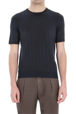 BARBA Round-neck Knitwear, male, , Size: XL Silk T-shirt and Polo