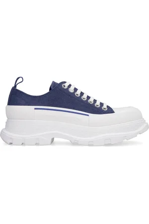 Alexander McQueen Sneakers, female, , Size: 11 US Canvas Low-Top Sneakers with Chunky Sole