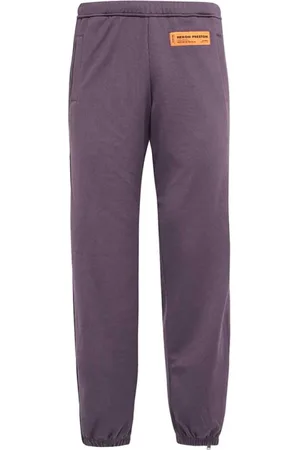 Heron Preston Sweatpants, male, , Size: S Contrast Side Stripe Cotton Trousers