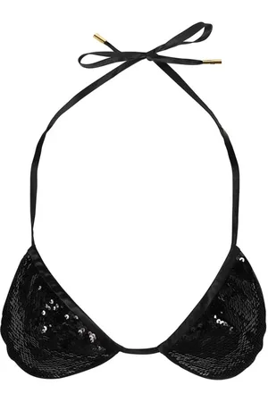 Tom Ford Bikinis, female, , Size: 2XS Sequin Triangle Bra Adjustable Straps