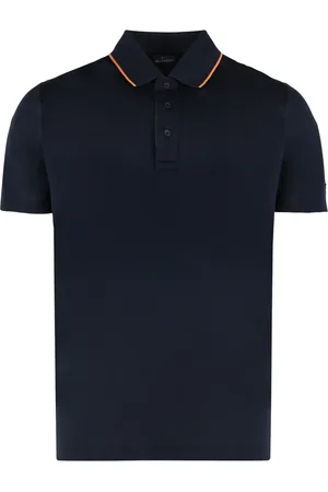 Paul & Shark Polo Shirts, male, , Size: 3XL Cotton Polo Shirt with Side Slits