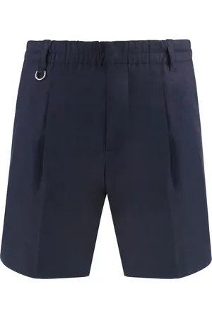 Paolo Pecora Casual Shorts, male, , Size: L Linen Bermuda Shorts with Back Pockets