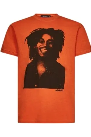 Dsquared2 T-Shirts, male, , Size: XL Bob Marley cotton t-shirt