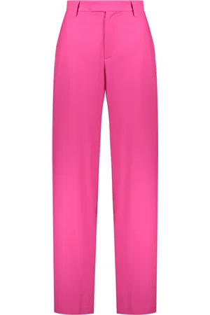 AMBUSH Straight Trousers, female, , Size: 2XS Blend Wool Trousers with Pockets