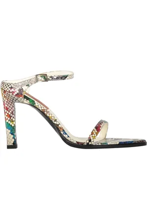 Missoni Heeled Mules, female, , Size: 7 US Leather Snakeskin Print Mules