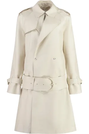 Burberry Trench Coats, female, , Size: XS Silk Blend Trench Coat