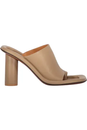 AMBUSH Heeled Mules, female, , Size: 7 US Square Toe Leather Mules