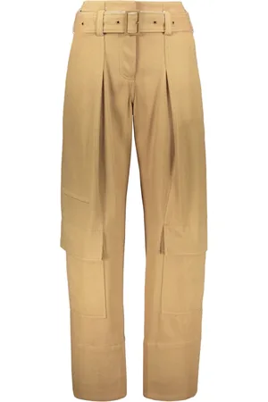Low Classic Straight Trousers, female, , Size: S Cargo Trousers with Pockets and Belt