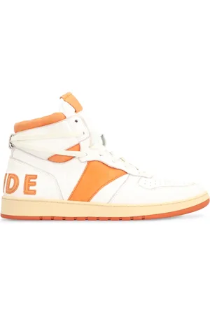 Rhude Sneakers, male, , Size: 9 US Vintage Leather High-Top Sneakers