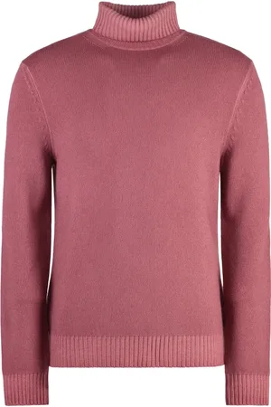 Malo Turtlenecks, male, , Size: XL Ribbed knit turtleneck sweater in virgin wool