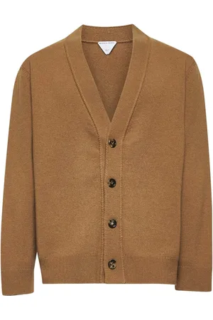 Bottega Veneta Cashmere Knitwear, male, , Size: M Cashmere V-Neck Sweater