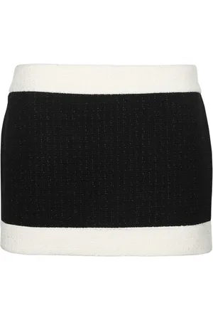 Dsquared2 Short Skirts, female, , Size: L Buttoned Tweed Mini-Skirt