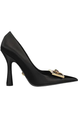 VERSACE Pumps, female, , Size: 7 1/2 US Pointy Toe Leather Pumps