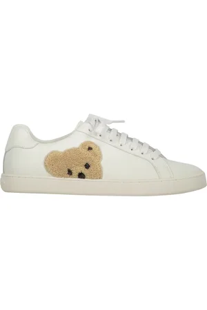 Palm Angels Sneakers, male, , Size: 6 US Leather Low-Top Sneakers with Contrasting Inserts