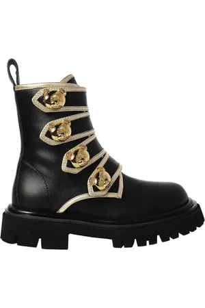 Moschino Ankle Boots, female, , Size: 7 US Pointy Toe Leather Ankle Boots