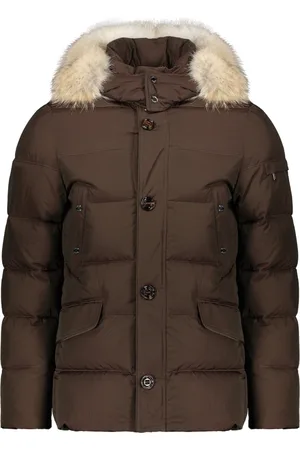 MOORER Down Jackets, male, , Size: 2XL Fur Trimmed Hood Parka