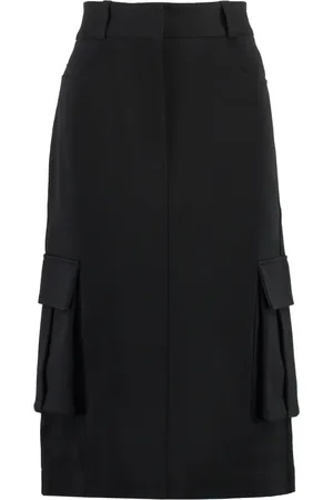 Givenchy Midi Skirts, female, , Size: M Flap Pocket Technical Skirt