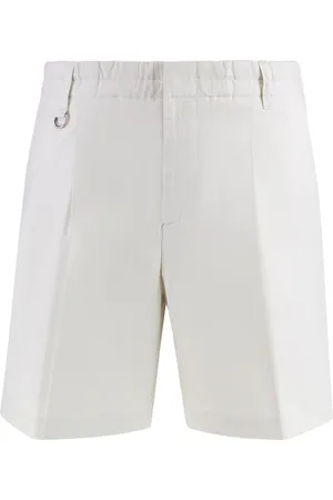Paolo Pecora Casual Shorts, male, , Size: M Linen Bermuda Shorts with Back Pockets