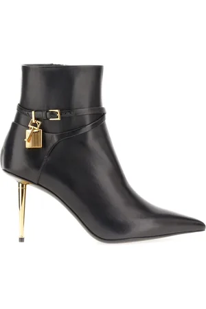 Tom Ford Heeled Boots, female, , Size: 8 1/2 US Elegant Leather Heeled Boots