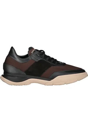 BRIONI Sneakers, male, , Size: 13 US Suede Insert Leather Sneakers