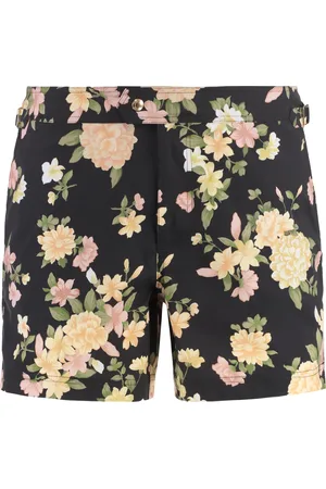Tom Ford Beachwear, male, , Size: S Floral Print Swim Shorts