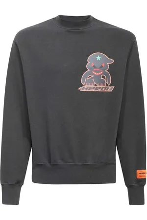 Heron Preston Sweatshirts, male, , Size: XL Cotton Sweatshirt with Front and Back Print