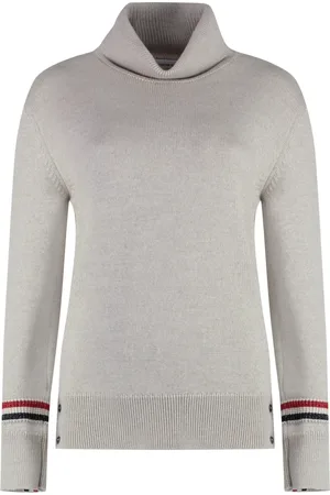 Thom Browne Turtlenecks, female, , Size: XS Striped Wool Turtleneck Sweater