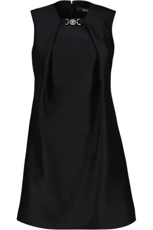 VERSACE Short Dresses, female, , Size: XS Wool Sleeveless Flared Dress
