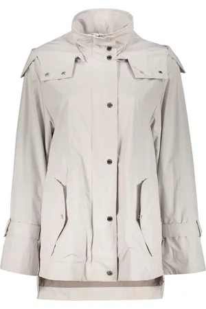 MOORER Parkas, female, , Size: S Waterproof Fabric Jacket with Removable Hood