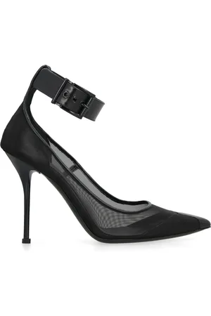 Alexander McQueen Pumps, female, , Size: 10 US Mesh Pointy-Toe Stiletto Pumps