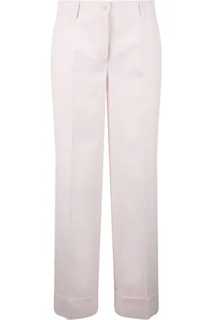 P.A.R.O.S.H. Wide Trousers, female, , Size: S Linen Blend Trousers