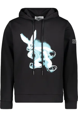 Iceberg Hoodies, male, , Size: L Maxi Print Hoodie