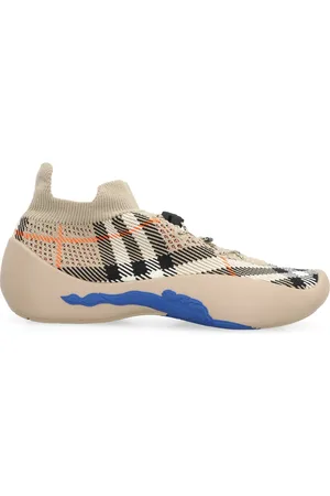 Burberry Sneakers, female, , Size: 7 US Knitted Slip-On Sneakers with Drawstring Closure