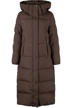 MOORER Down Coats, female, , Size: XS Long Hooded Down Jacket, Waterproof Fabric