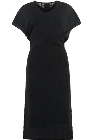 Givenchy Midi Dresses, female, , Size: S Logo Jacquard Knit Dress
