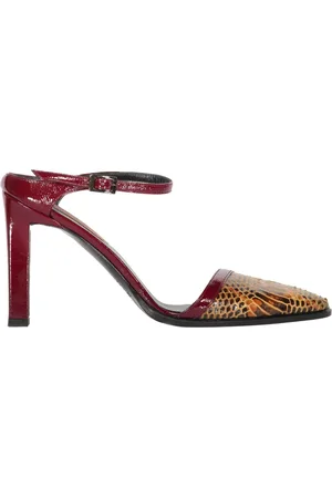 Missoni Pumps, female, , Size: 9 US Python Print Leather Pointy Toe Mules
